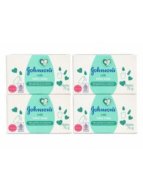 Johnson's Baby Milk Bar Soap 75g Set of 4